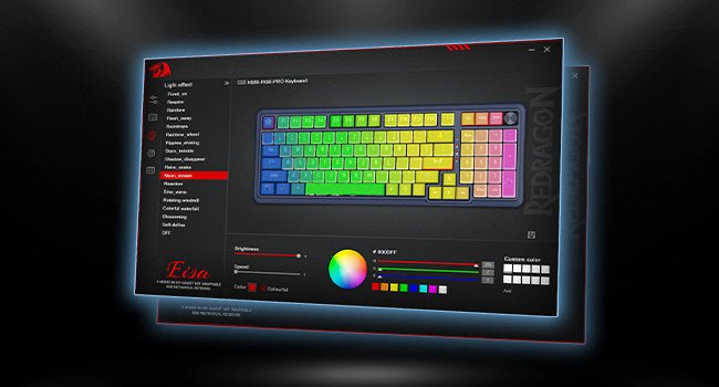 Redragon K686 PRO 98 Keys 3-Mode Wireless Gasket RGB Gaming Mechanical 5-Layer Noise Dampening Hot-Swap Keyboard