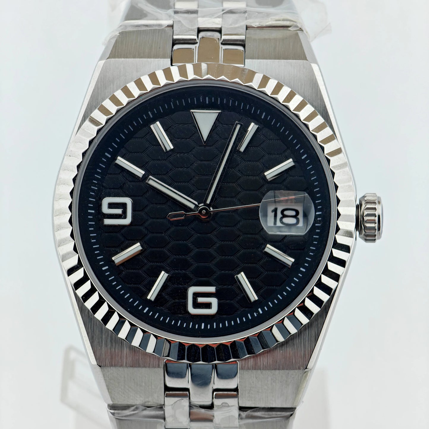 Custom Pilot Watch NH35 Automatic Mechanical Men Watch Sapphire Crystal Luminous 100M Water Resistant Cushion Case Dive Watch