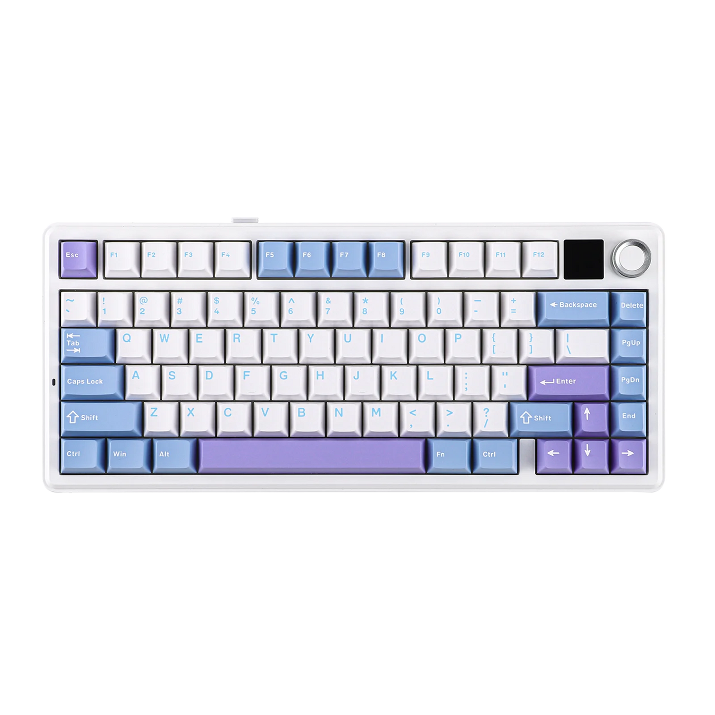 EPOMAKER X AULA F75 MAX Compact 75% ANSI Layout Wired/Bluetooth/2.4GHz Wireless Mechanical Keyboard with TFT Screen and a Knob