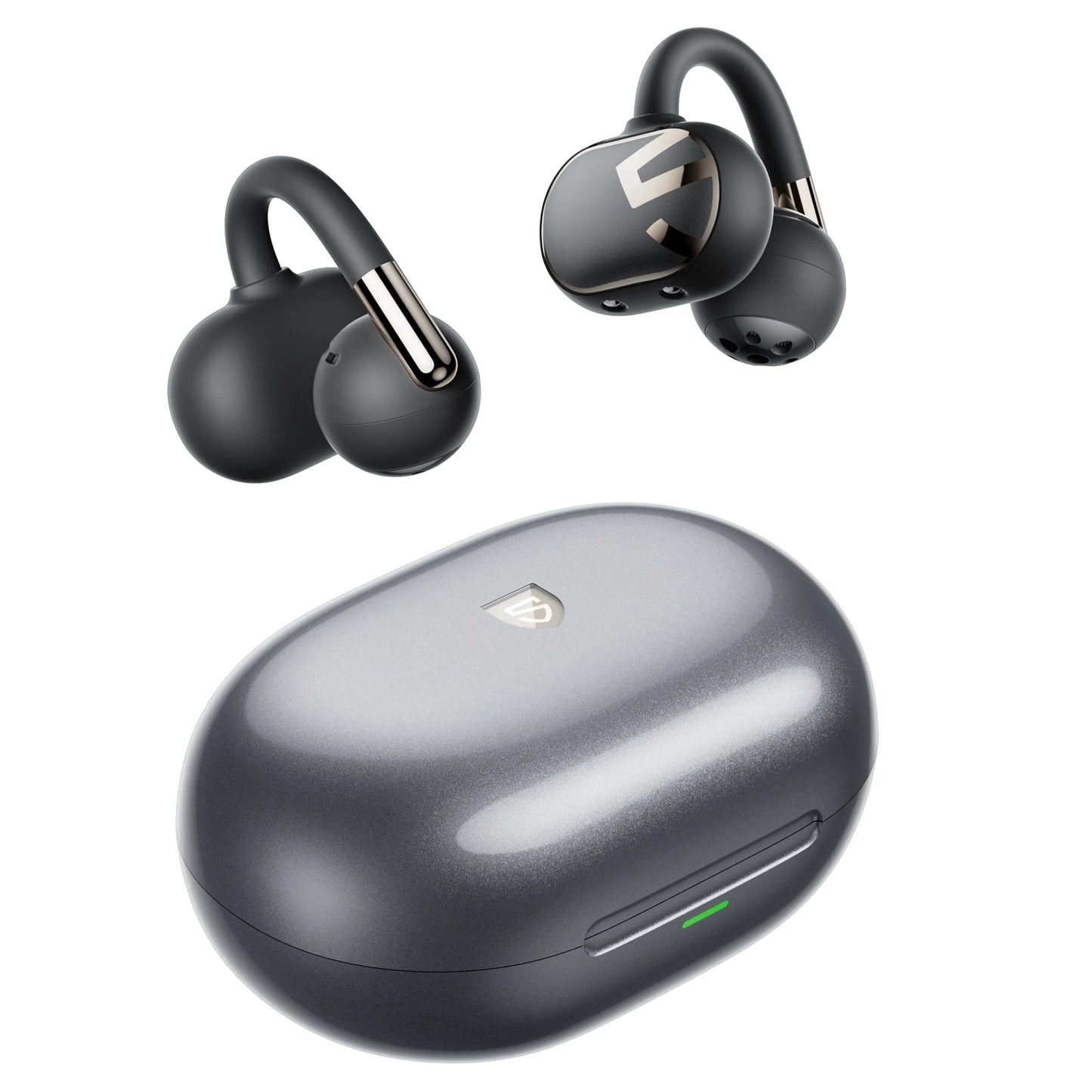 SoundPEATS Clip1 Open Ear Wireless headphones Dolby Audio Bluetooth 5.4 Earphone Clip On Sports Earbuds with Hi-Res LDAC, IPX5