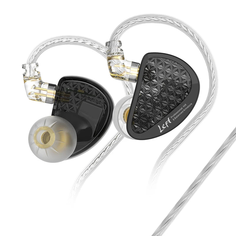 KZ AS16 Pro 16BA Balanced Armature In Ear Earphones HiFi Monitor Headphones with Detachable Cable Noise Cancelling Earbuds