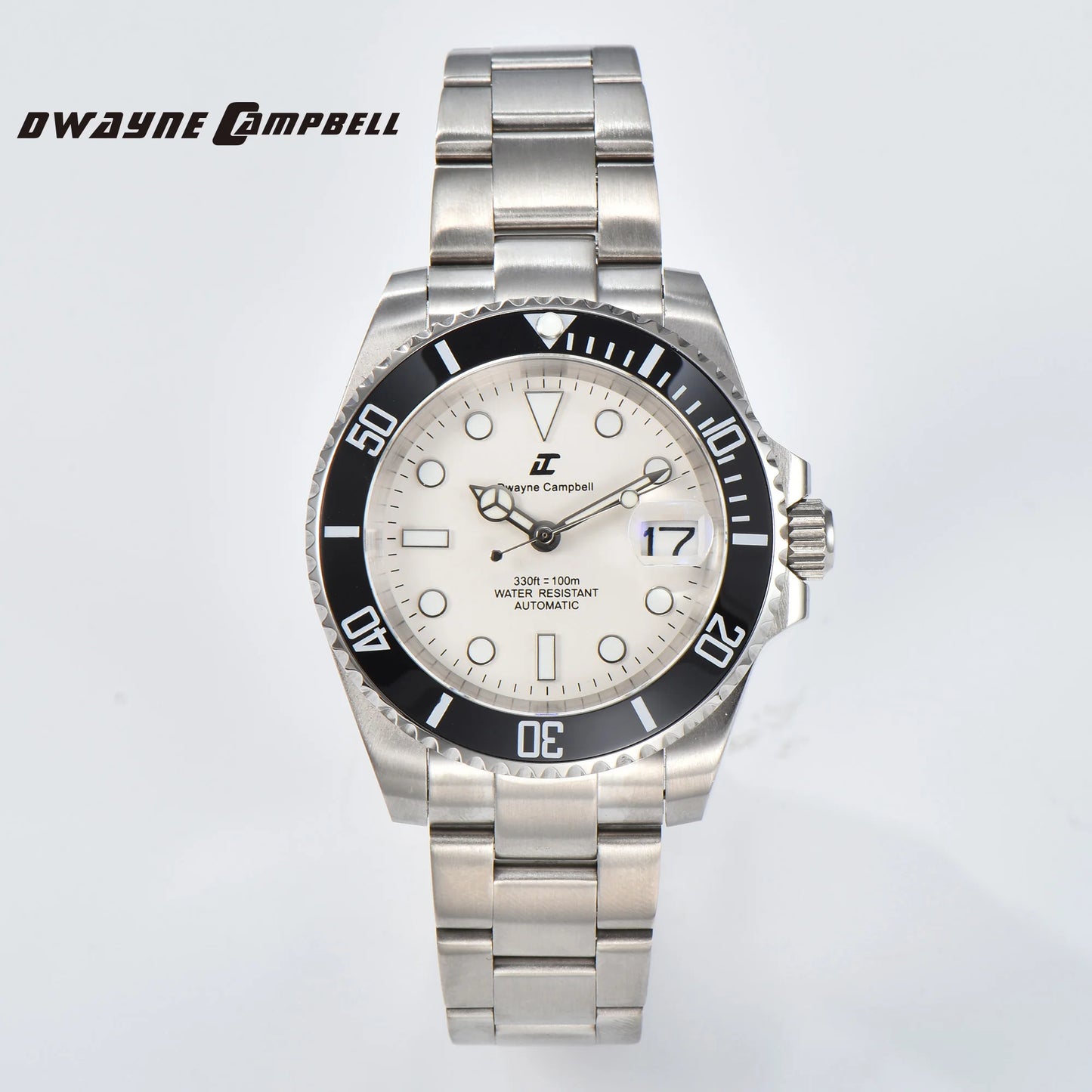 DWAYNE CAMPBELL Top Luxury NH35 Men's Automatic Mechanical Watch Waterproof Luminous Sapphire Glass Classic Business Wristwatch
