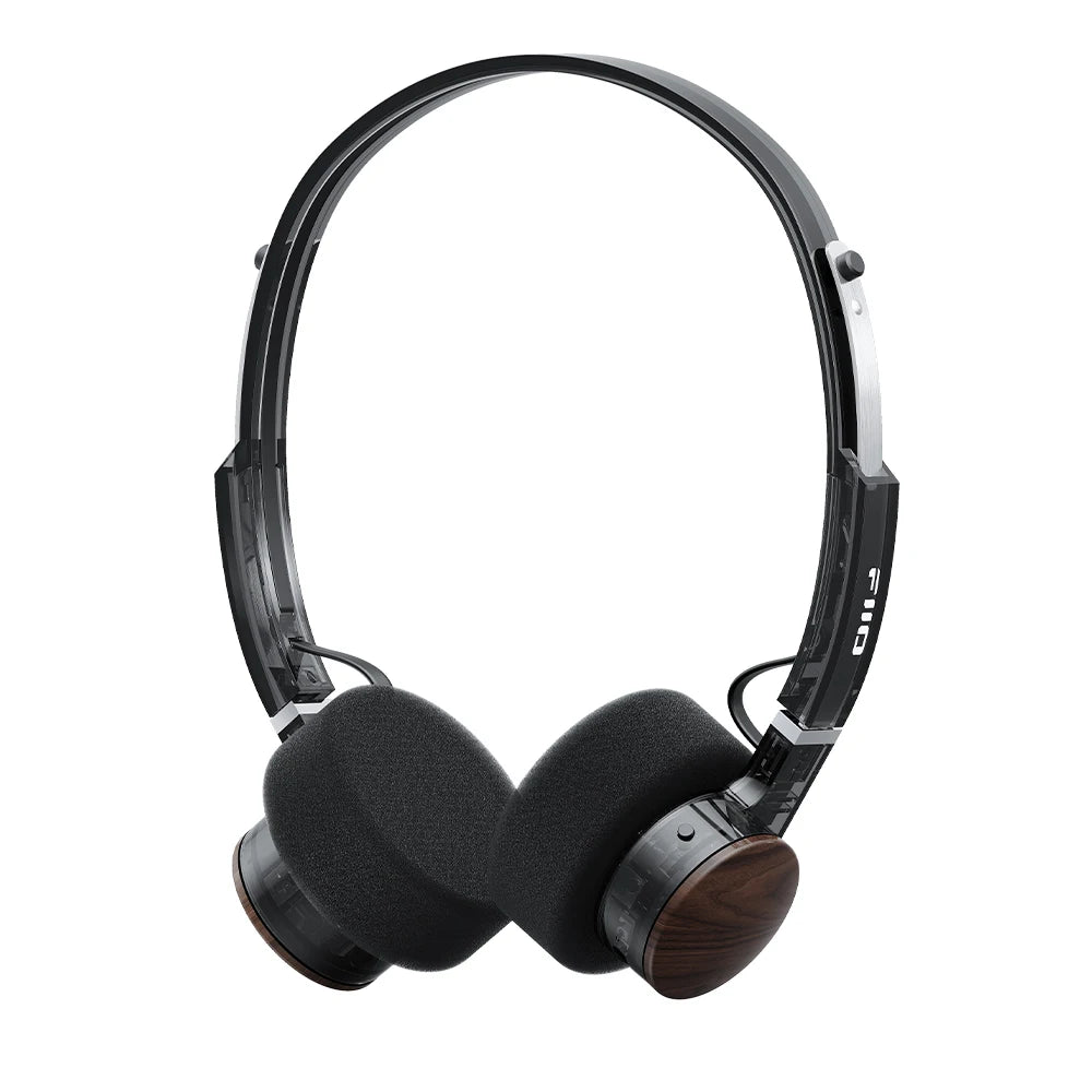 FIIO EH11 On-Ear Bluetooth Headphones – Hi-Res LDAC Wireless Bass Headset, 30H Battery, Dual Device Connection & Lightweight Retro Design