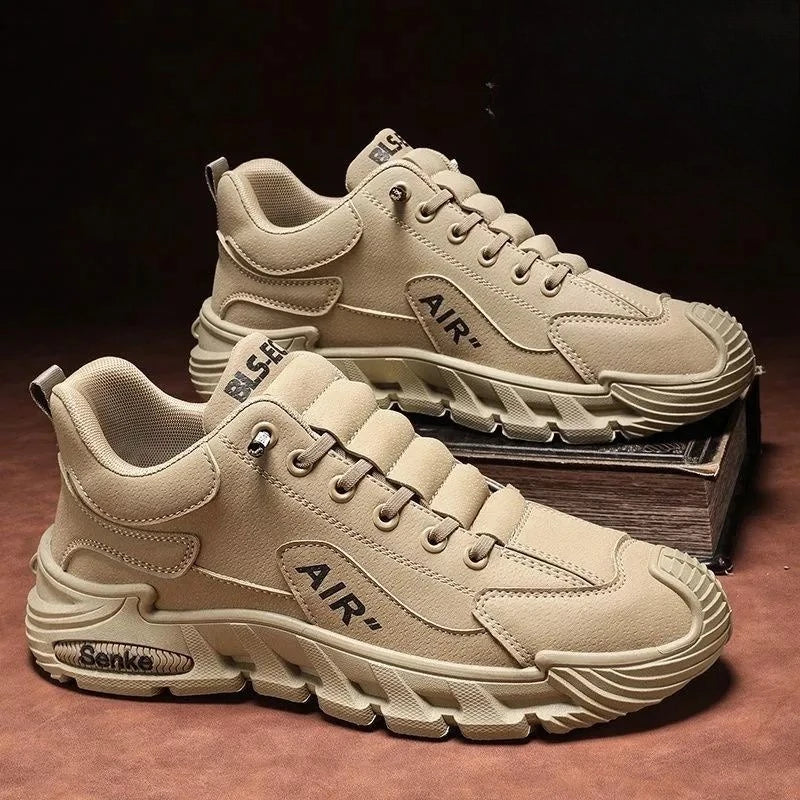 2025 Fall Fashion Men's Casual Shoes Black Simple Breathable Board Shoes Wearable and Comfortable EVA Jogging Shoes