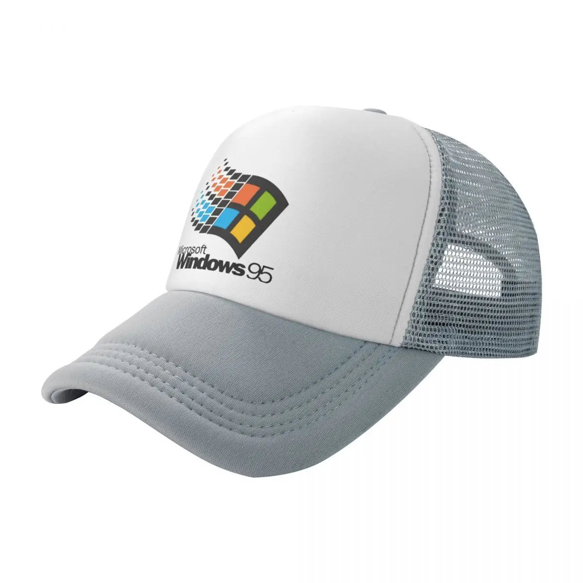 Windows 95 Geeks Nerd Mesh Baseball Caps Unisex Fashion Sun Hat Adjustable Snapback Caps Fishing Hat Wholesale New Trucker Hat