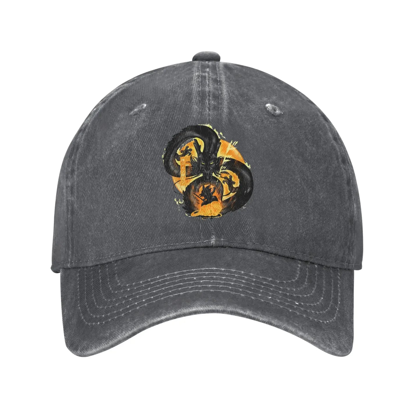 Produit gaming premium Fraquane Vintage Dragon Ball Z Attack of Shenron Baseball Caps Men Women Distressed Denim Washed Cap