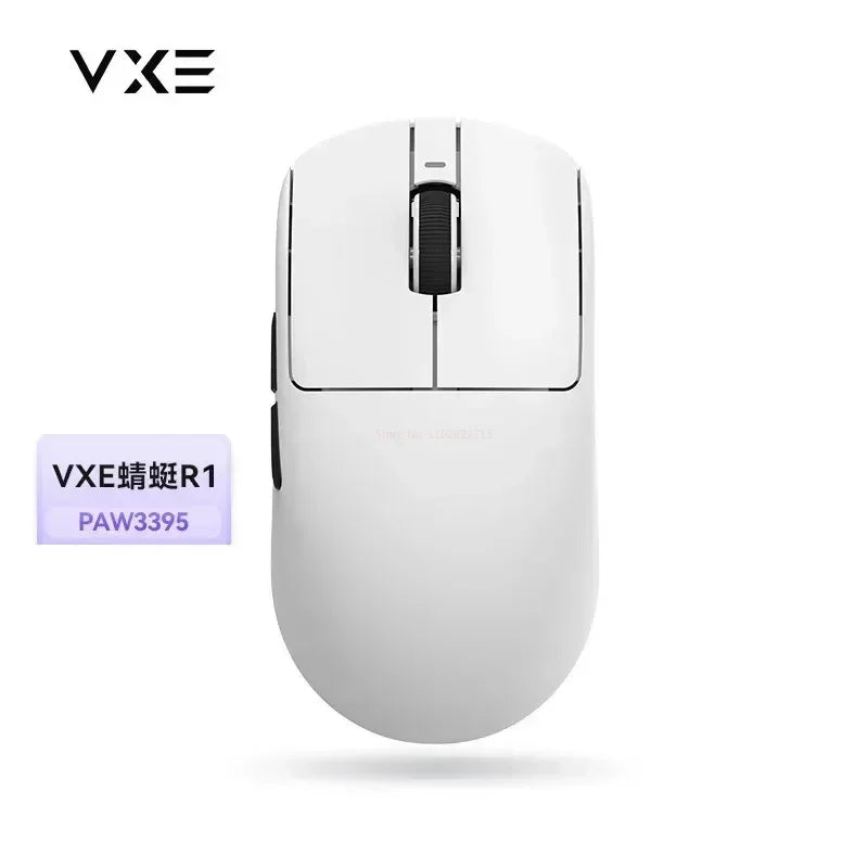 VXE Dragonfly R1 Pro Max Gaming Mouse, Wireless Bluetooth Gaming Mouse with PAW3395 Sensor, Rechargeable Lightweight Ergonomic Esports Mouse