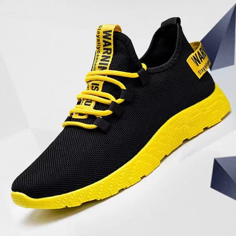 Leichte Herren-Sneaker, lässige Mesh-Sportschuhe für den Sommer, Outdoor-Schuhe für Herren mit weicher Sohle, atmungsaktiv, komfortabel und modisch, trendige Laufschuhe