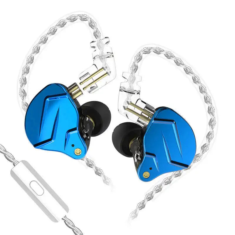KZ ZSN Pro X Hybrid HiFi Wired Earphones 1BA+1DD Metal In-Ear Earbuds with Detachable Cable, Sport Noise Cancelling Headset