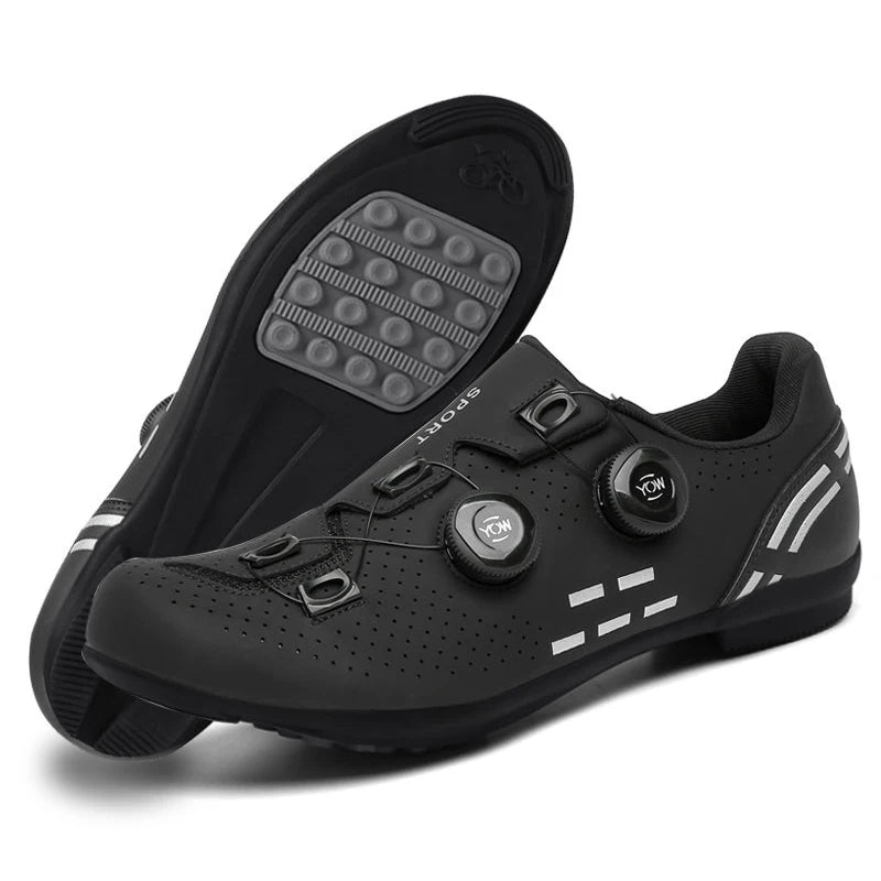 Lock-Free Cycling Shoes Flat Pedal Shoes Men Bike Cleat Sneaker MTB Bicycle Biking Women Breathable Indoor Boots