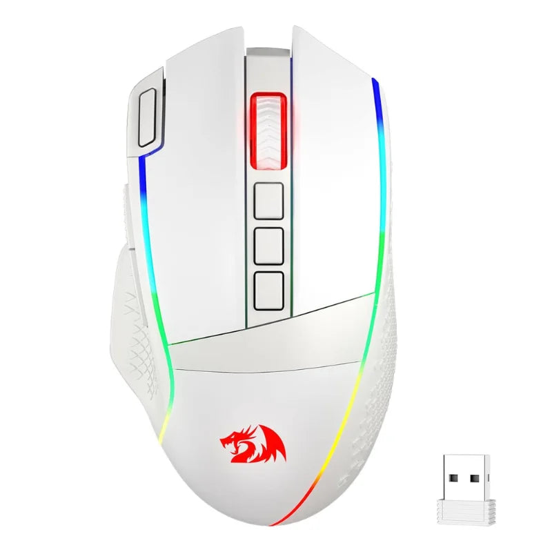 Redragon M991 kabellose Gaming-Maus 26000 DPI, 3 Modi, 9 Makro-Tasten, RGB-Hintergrundbeleuchtung, Schwarz