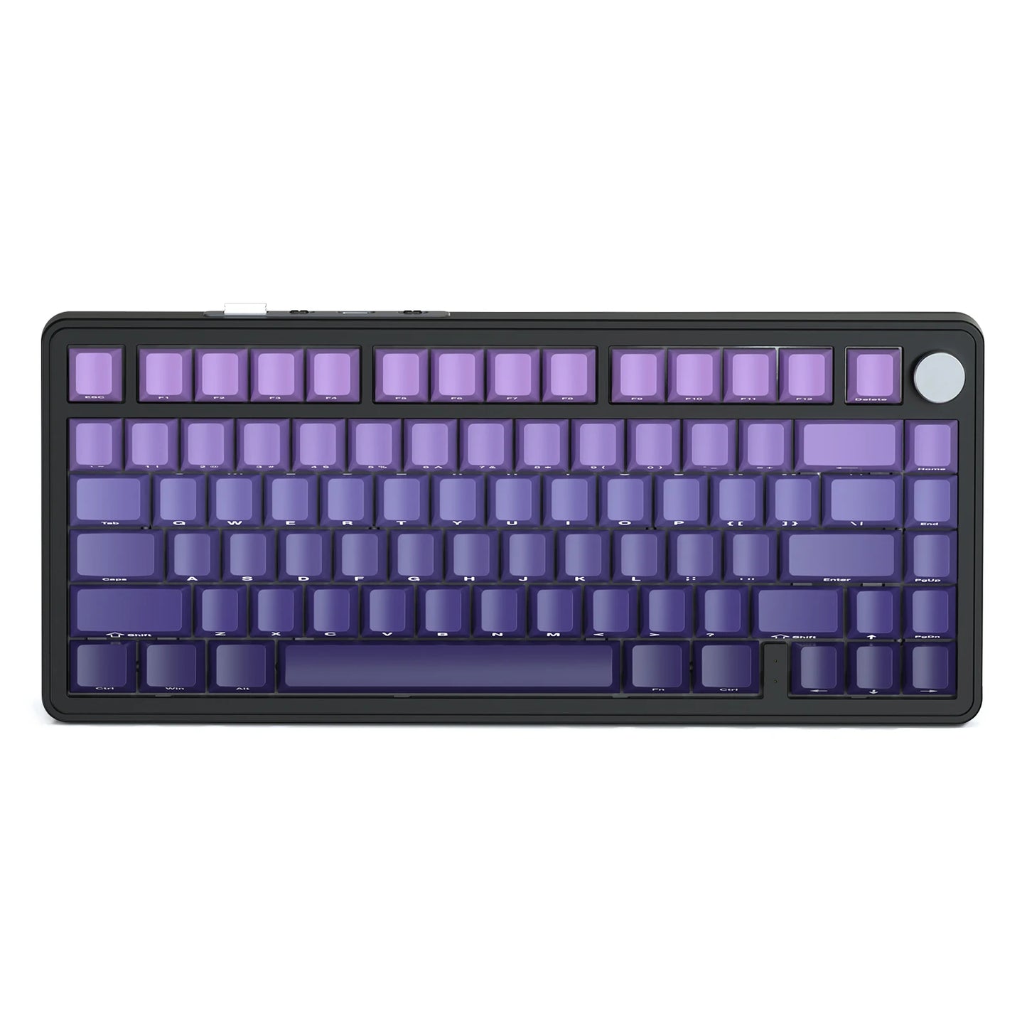 ATTACK SHARK X85 Tri-Mode Mechanical Keyboard 75% Gasket Keyboard with CNC Knob, Hot Swappable RGB Wireless Gaming Keyboard for PC, Mac & Laptop