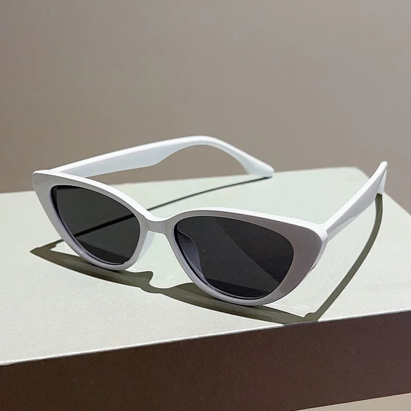 OEC CPO Small Frame Cat Eye Sunglasses Women 2024 Fashion Leopard Color Shades UV400 Sun Glasses Female Trending Eyewear Men