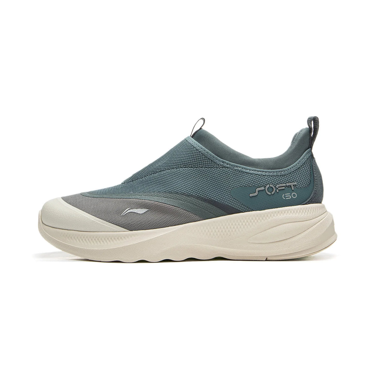 Li-Ning Men's SOFT GO 2 Walking Shoes COMFOAM Slip-on Soft Thick Heel LiNing Comfortable Wearable Sports Casual Shoes AGLV005