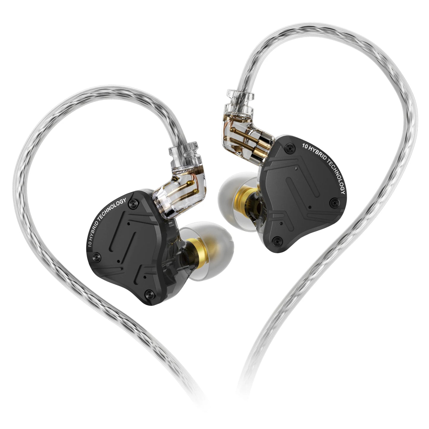 KZ ZS10 Pro X Wired HiFi Earphones Hybrid Driver In-Ear Monitor Earbuds with Powerful Bass, Music Headphones for Audiophile Sound