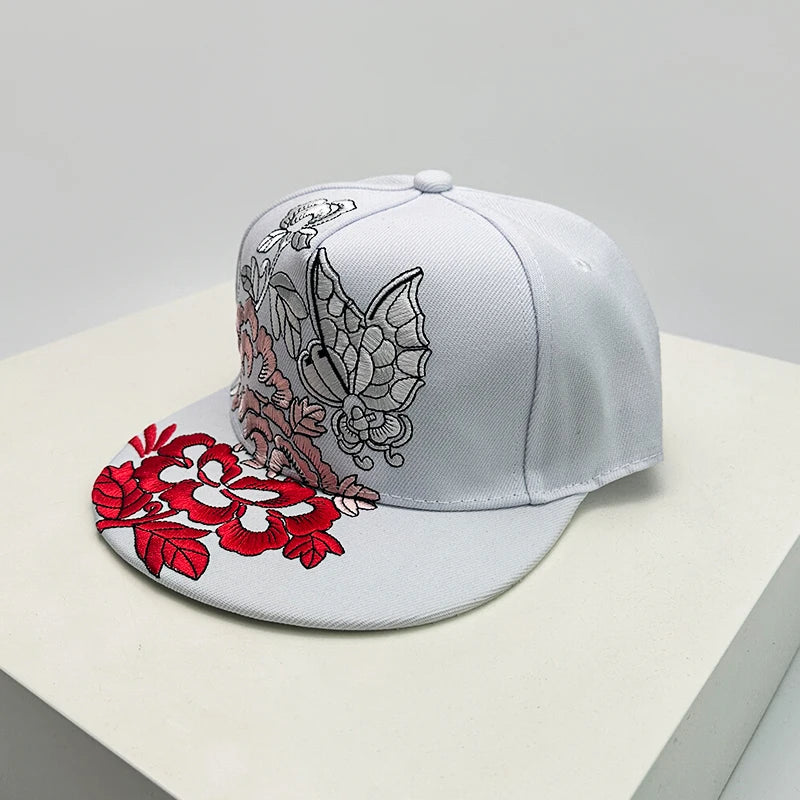 China Chic Pattern Embroidery Baseball Hats Breathable New Unisex Ethnic Style Peaked Caps Versatile Sunshade Hip Hop Fashion