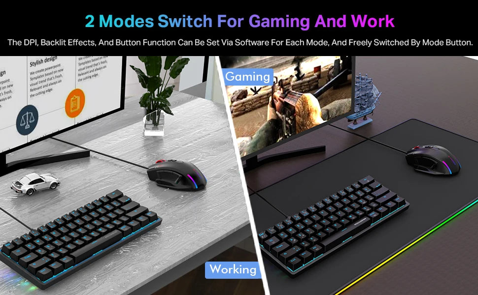 E-YOOSO X-41 Pro USB Wired Gaming Mouse, RGB Programmable Gaming Mouse with 12400 DPI, 11 Programmable Buttons, Ergonomic Optical Mouse for PC & Laptop