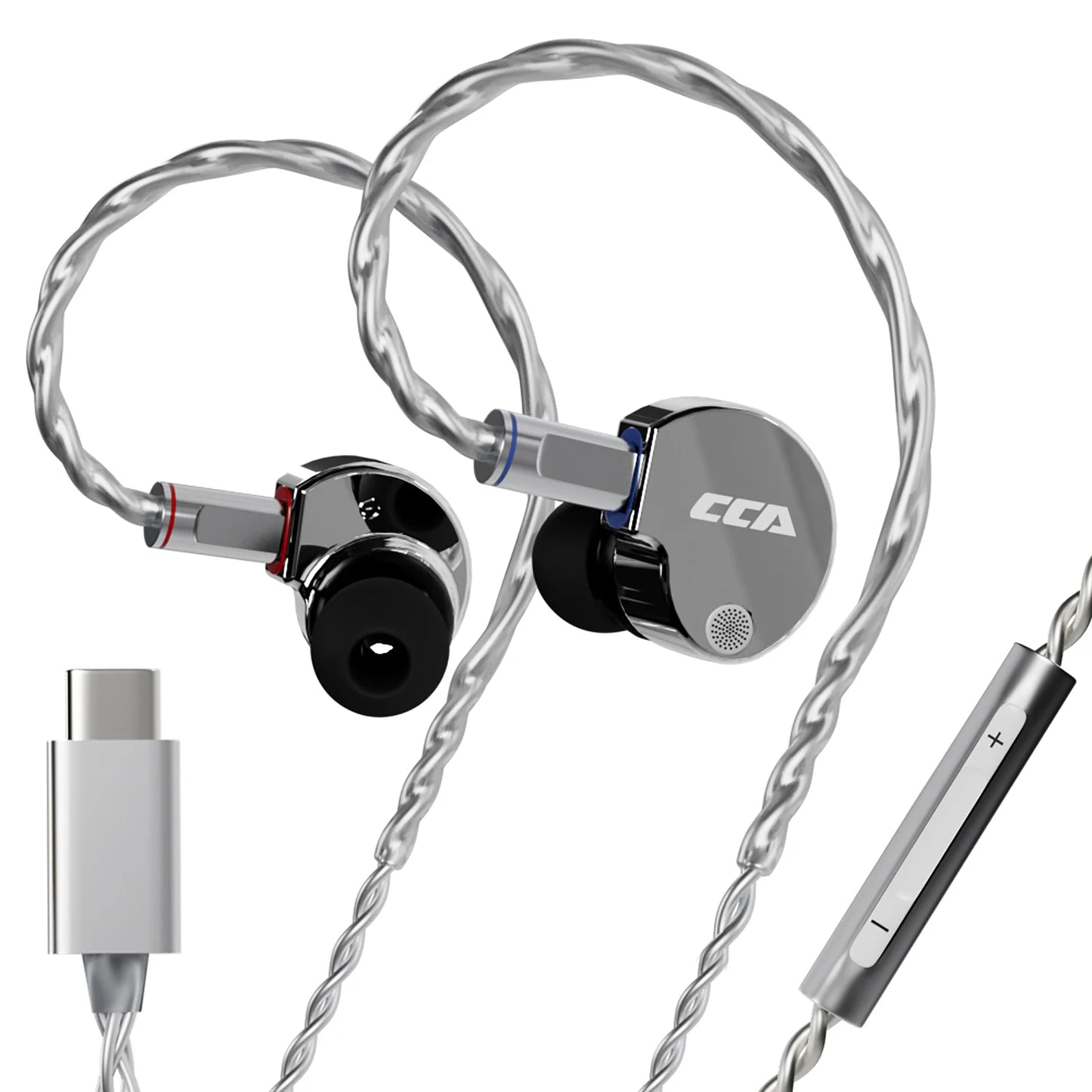 CCA Phoenix Wired Earphones Dynamic Drive LCP Diaphragm Music Headphone With Detachable Cable Noise Reduction Gaming Earphones