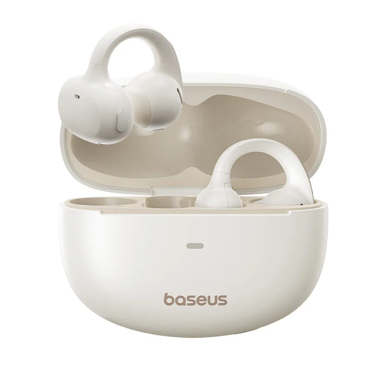Baseus Bowie MC1 Ear Clip Wireless Earphones Bluetooth 5.4 Open-Ear Clip-On Sports Earbuds IP57 Waterproof AI Bass Ear Clip Headphones