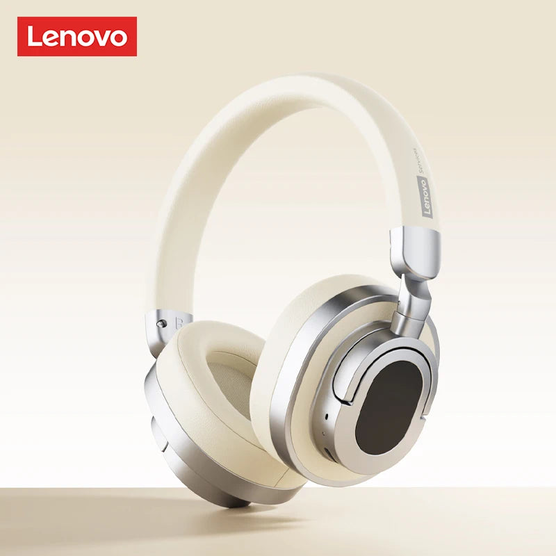Lenovo LE602 Auriculares circumaurales Bluetooth 6.0 – Auriculares gaming HiFi estéreo ANC inalámbricos y con cable con micrófono ENC HD