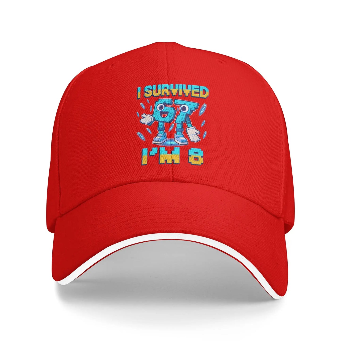 Unisex 8th Birthday I'm 8 Year Old Six Seven Bruh 6 7 Brainrot Meme Hat Sun Baseball Caps New Baseball Cap Sunscreen Hats