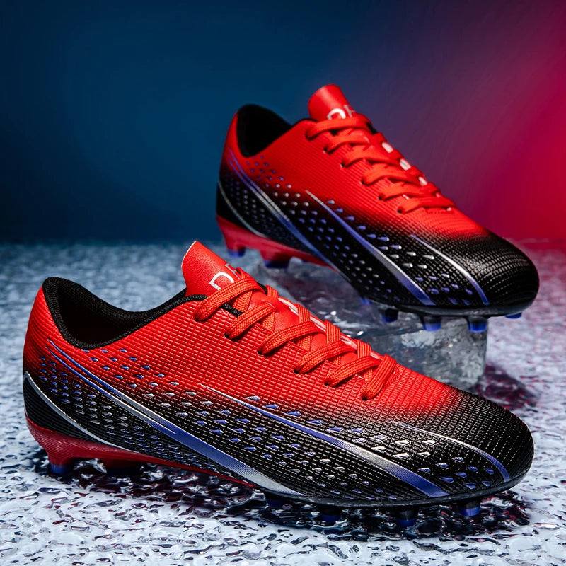 Hohe wasserdichte Fußballschuhe für Herren, rutschfest, robust, mit Stollendesign, atmungsaktivem Futter, für Outdoor-Rasenplätze, Profi-Fußball