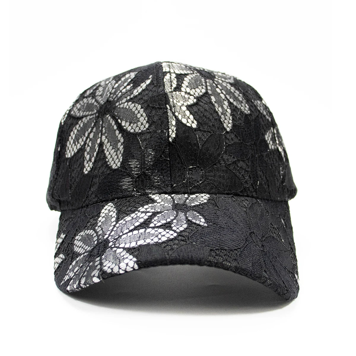 Fashion women lace flower baseball caps breathable elegant female hats spring summer autumn cap