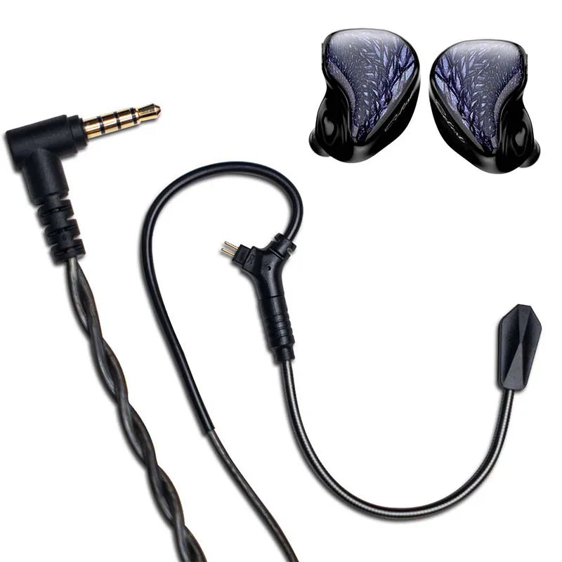 Kinera Celest Wyvern Black Dragon In-Ear HiFi Earphones 10mm LCP Dynamic Drive Music Gaming Earphones 3.5mm Type-C Lightning MIC