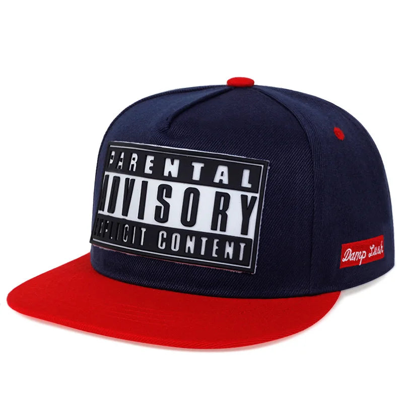 Tide Brand Flat Edge Baseball Cap Couple ADV Hat Korean Version Trend Offset Printing Street Hat Sun Protection Letter Hat