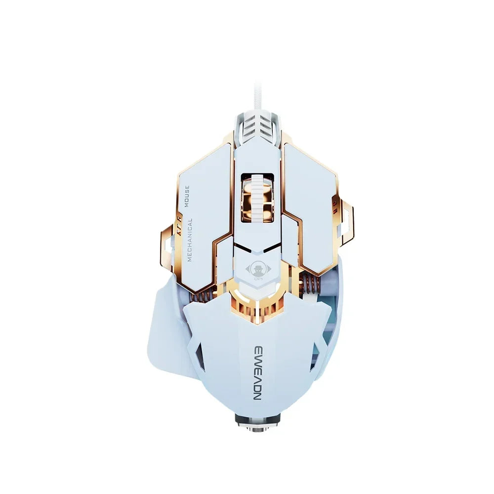 G5 mehanska žična e-športna miška RGB z 9 gumbi, programiranjem makrov, tiha gaming miška 12800 DPI za namizni računalnik in prenosnik