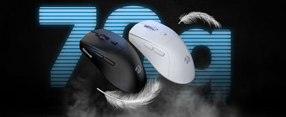 Redragon M618 LIT Wireless Gaming Mouse, 10000 DPI Ergonomic Optical Mouse with Bluetooth, 2.4GHz Wireless, 6 Programmable Buttons for PC & Laptop