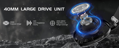 ATTACK SHARK L80 Ultra-Light Tri-Mode Gaming Headset Lightweight Wireless 600mAh battery for PC/PS4/PS5/Switch/Xbox