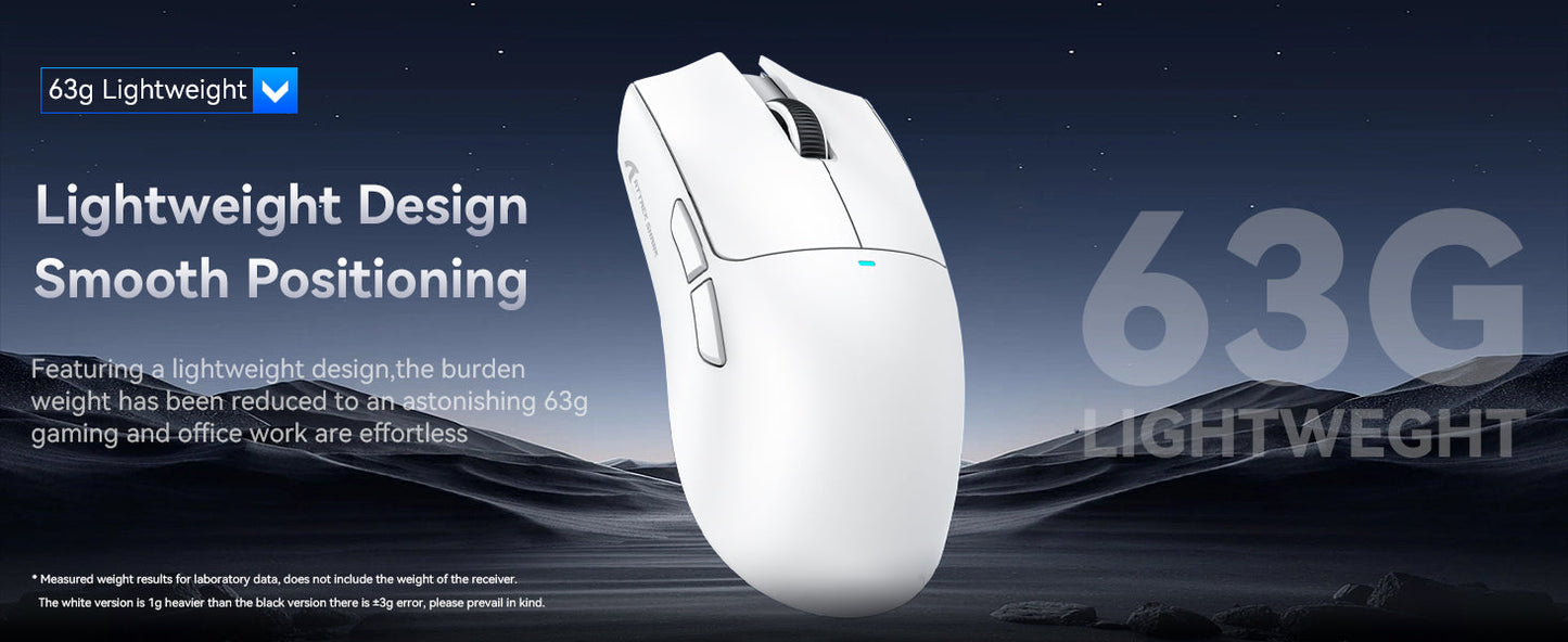 ATTACK SHARK X11 Wireless Gaming Mouse with Charging Dock, PixArt PAW3311 Sensor, Tri-Mode Bluetooth, 2.4G & Wired RGB Gaming Mouse
