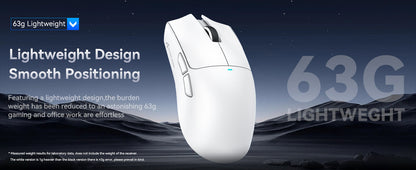 ATTACK SHARK X11 Wireless Gaming Mouse with Charging Dock, PixArt PAW3311 Sensor, Tri-Mode Bluetooth, 2.4G & Wired RGB Gaming Mouse
