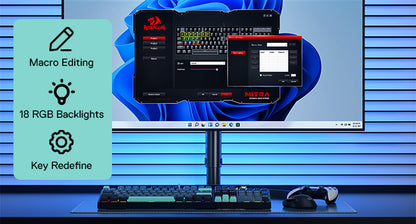 Redragon K582 SE Wired RGB 104 Keys Mechanical ,Dynamic 16.8M RGB Backlit Gaming Keyboard,Red Switches