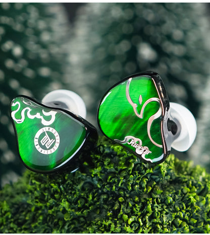 JUZEAR x Z Reviews Defiant 1DD+3BA Hybrid In-Ear Monitors – HiFi Earphones with 3-Way Crossover, 3.5mm & 4.4mm Interchangeable Cable, Audiophile IEM Headphones