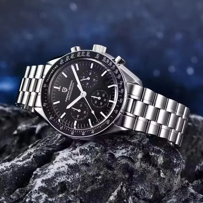 2026 New PAGANI DESIGN V6 Moon Mens Watch Speed Sports Chronograph Quartz Watch Men AR Sapphire Ceramic Bezel safe Clock