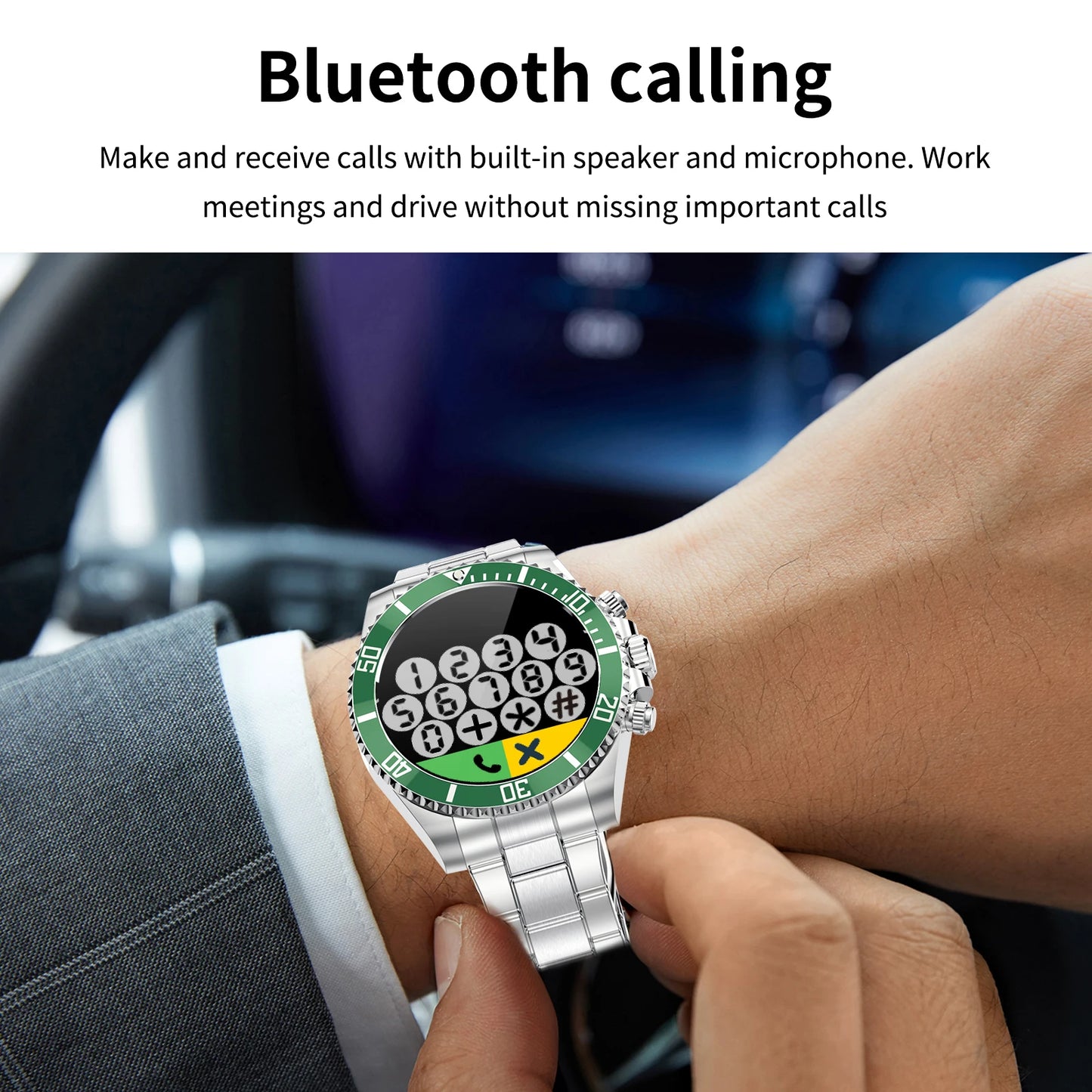Aiweile AW12 Pro Men Smart Watch For Android IPhone Xiaomi, Sports Modes, Wireless Bluetooth Call ( Answering), Gift For Friends