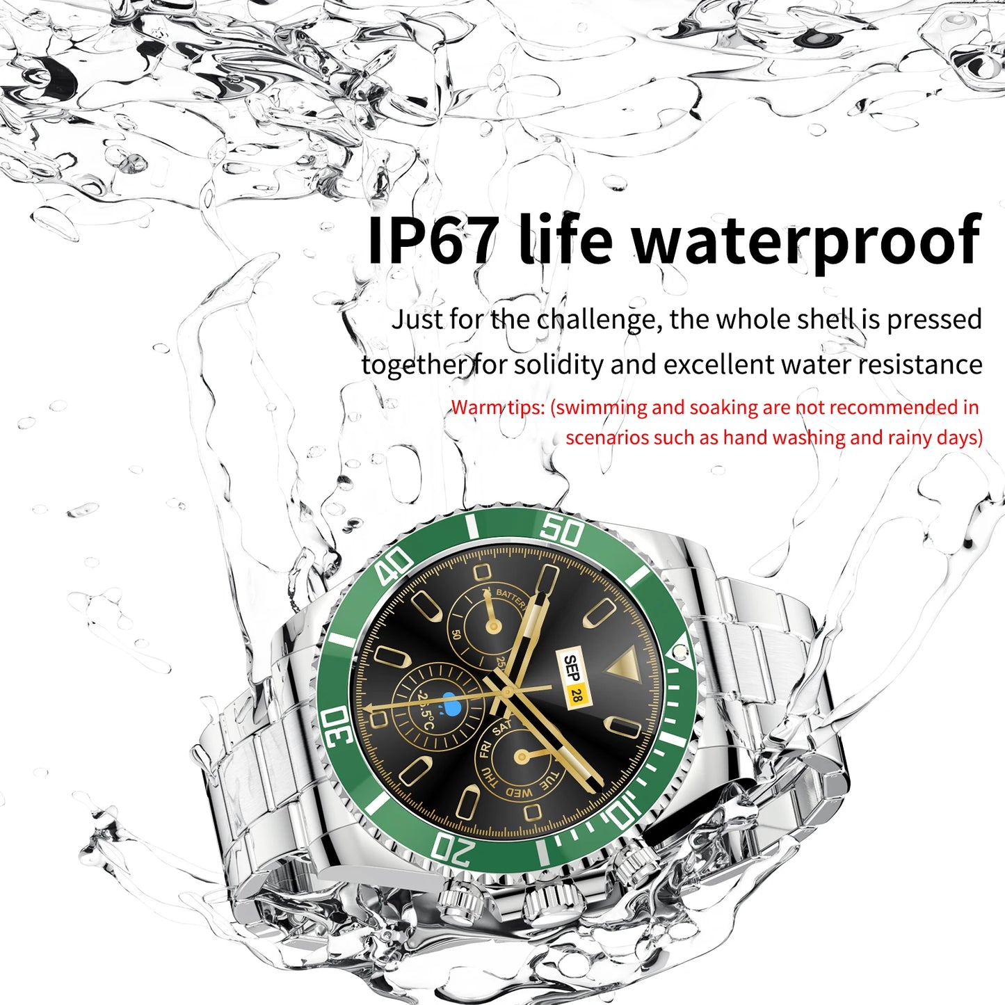 Aiweile AW12 Pro Men Smart Watch For Android IPhone Xiaomi, Sports Modes, Wireless Bluetooth Call ( Answering), Gift For Friends