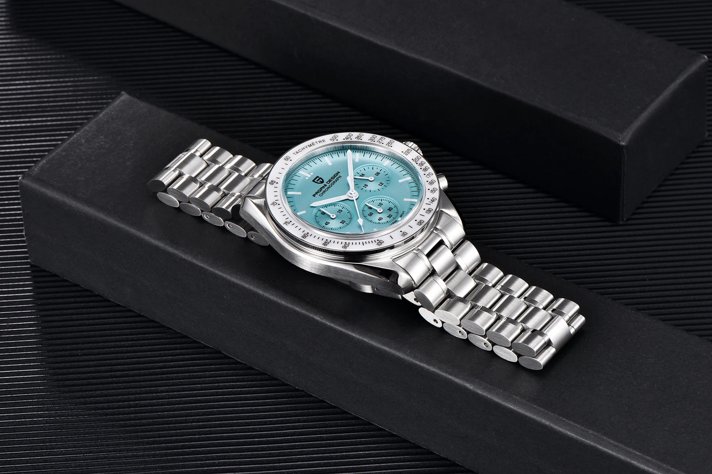 PAGANI DESIGN 2026 New V6 Moon Men's Watch Luxury Quartz Speed Sports Chronograph Watch For Men Watch AR Sapphire Glass Local Shipping