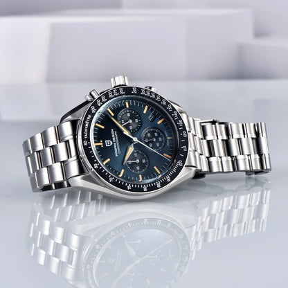 2026 New PAGANI DESIGN V6 Moon Mens Watch Speed Sports Chronograph Quartz Watch Men AR Sapphire Ceramic Bezel safe Clock