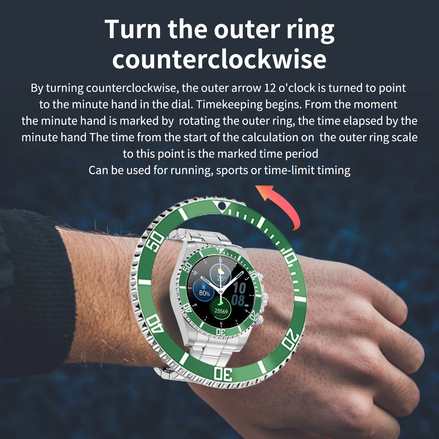 Aiweile AW12 Pro Men Smart Watch For Android IPhone Xiaomi, Sports Modes, Wireless Bluetooth Call ( Answering), Gift For Friends