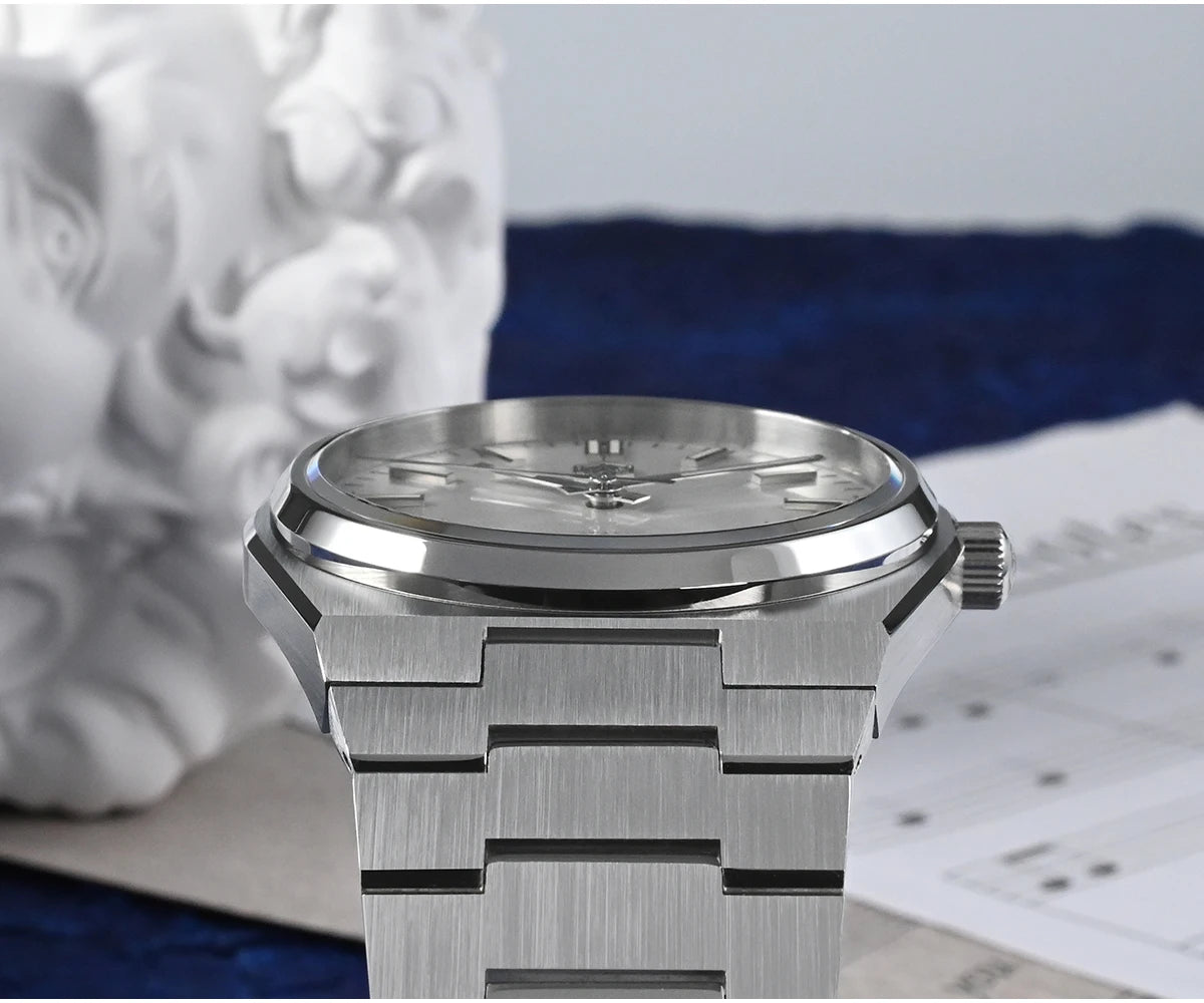 San Martin Classic Men Watch 40mm Miyota 9015 Luxury Dress Automatic Mechanical Wristwatch Quick Release Bracelet SN0023 Reloj