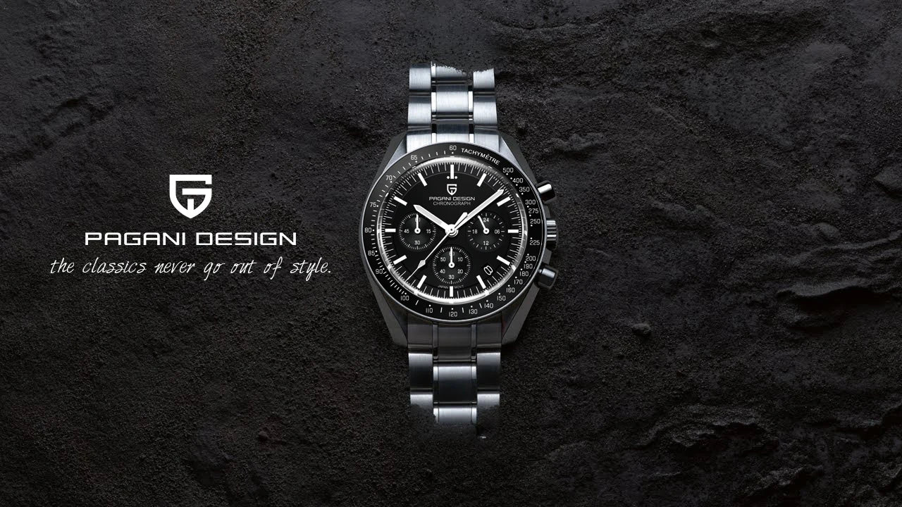 PAGANI DESIGN Planetary Series Saturn Light Tan Quarzuhr für Herren Speed Chronograph AR-Saphirglas Armbanduhr für Herren 2026 Neu