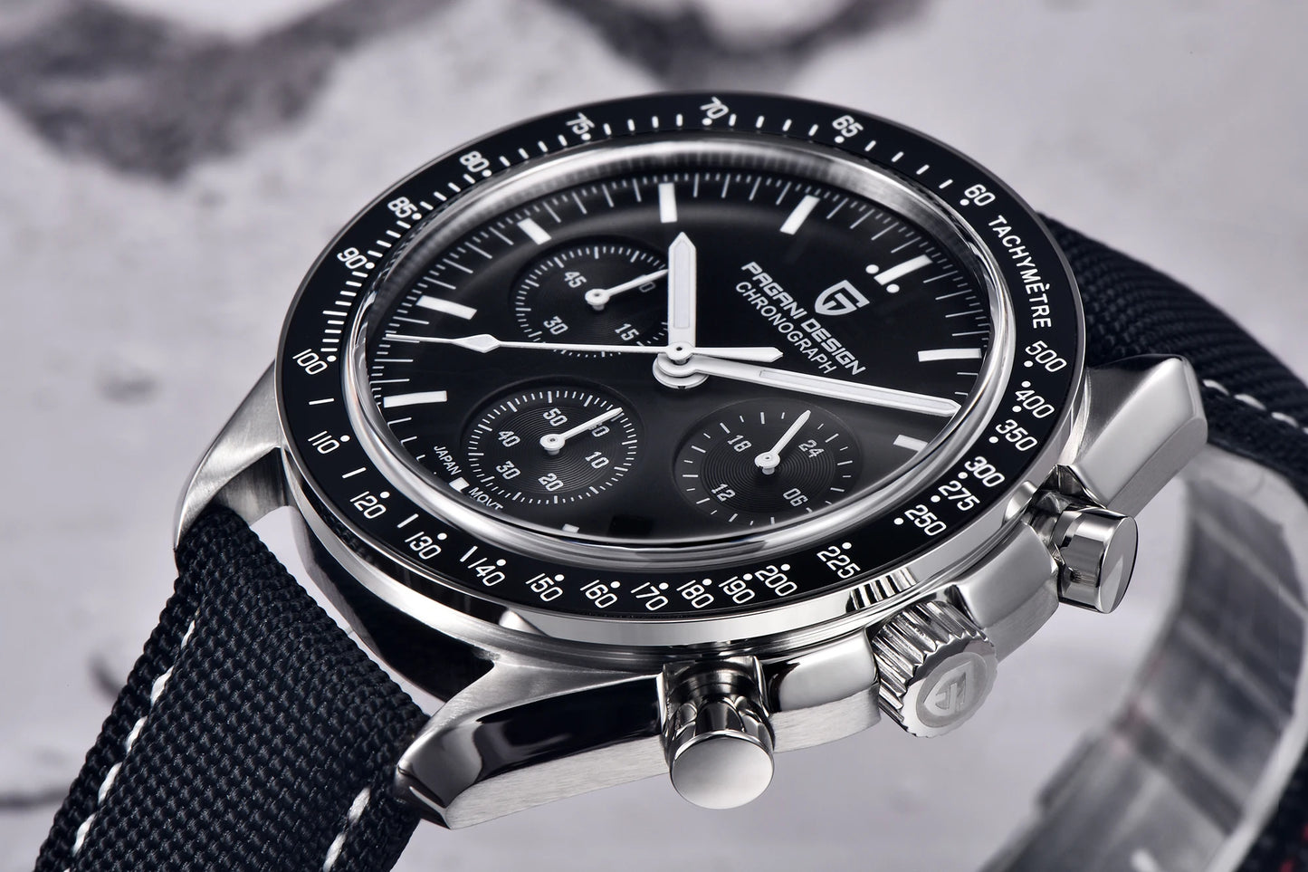 PAGANI DESIGN Planetary Series Saturn Light Tan Quarzuhr für Herren Speed Chronograph AR-Saphirglas Armbanduhr für Herren 2026 Neu