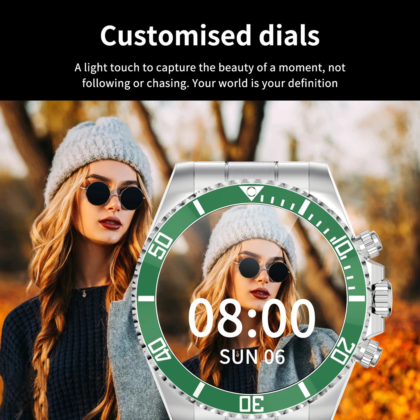 Aiweile AW12 Pro Men Smart Watch For Android IPhone Xiaomi, Sports Modes, Wireless Bluetooth Call ( Answering), Gift For Friends