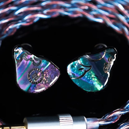 JUZEAR x Z Reviews Defiant 1DD+3BA Hybrid In-Ear Monitors – HiFi Earphones with 3-Way Crossover, 3.5mm & 4.4mm Interchangeable Cable, Audiophile IEM Headphones