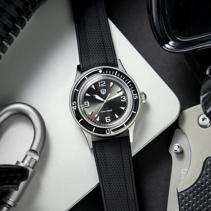 Watchdives 50-Fathoms Watch VH31 Sweep Seconds Quartz Movement Luminous 200m Waterproof Sapphire Stainless Steel  Watches WD50Q