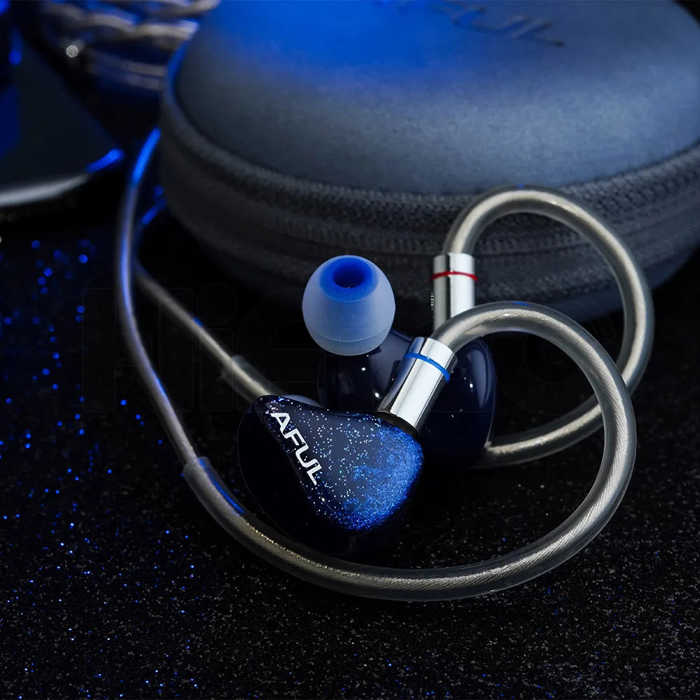 AFUL Explorer HiFi Wired Hybrid Earphones 1DD+2BA In-Ear Monitors with 3D Printed Acoustic Tube, RLC Crossover & Premium HiFi Earbuds