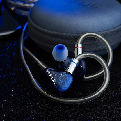 AFUL Explorer HiFi Wired Hybrid Earphones 1DD+2BA In-Ear Monitors with 3D Printed Acoustic Tube, RLC Crossover & Premium HiFi Earbuds